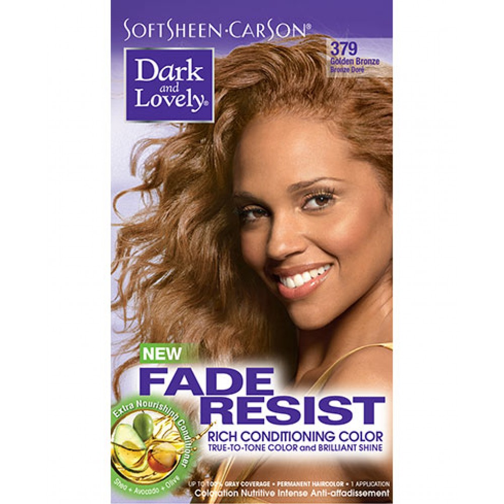 dark and lovely fade resistant rich conditioning color  #379 -  golden bronze