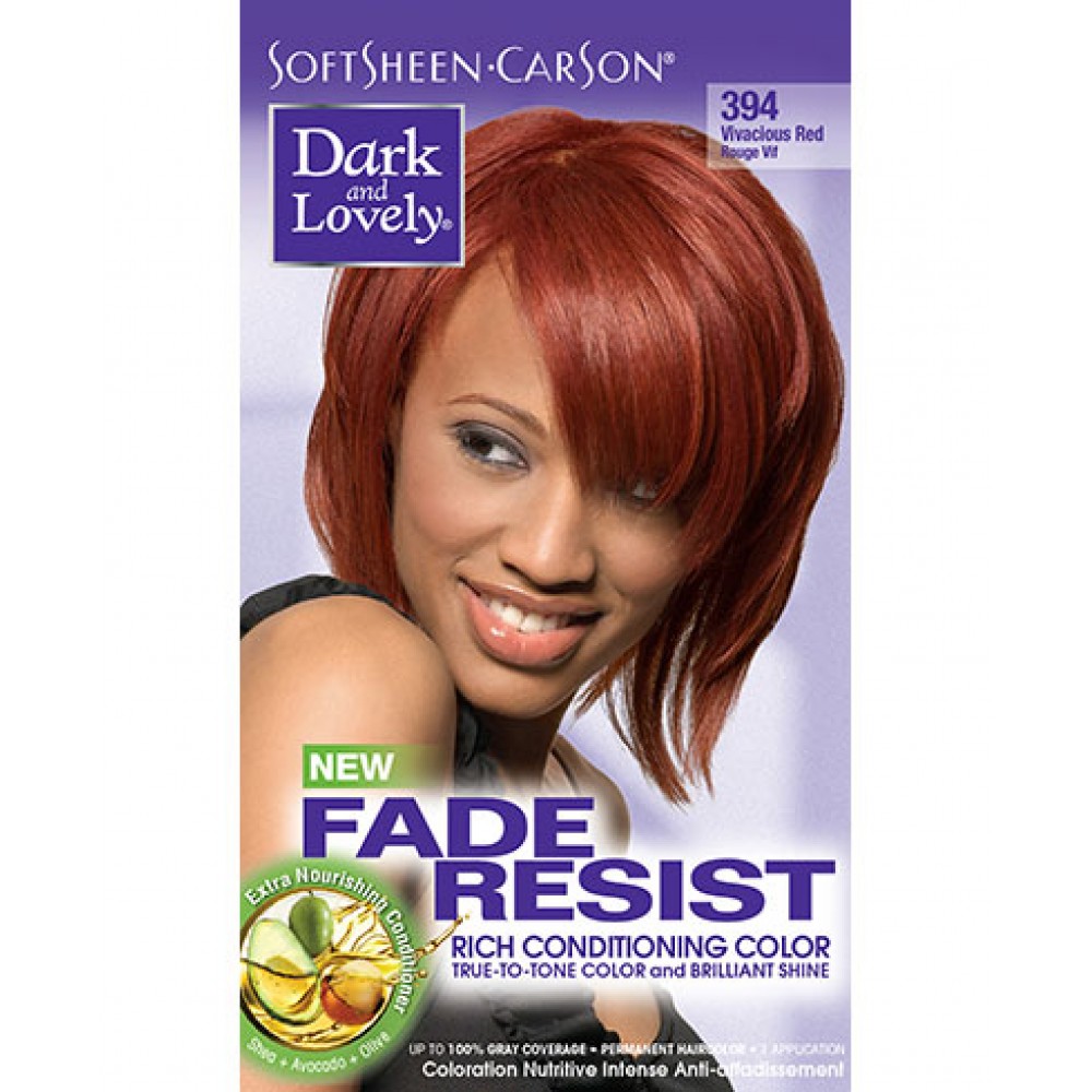 dark and lovely fade resistant rich conditioning color  #394 -  vivacious red