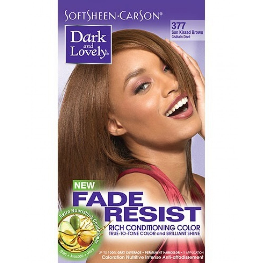 dark and lovely fade resistant rich conditioning color  #377 - sunkissed brown