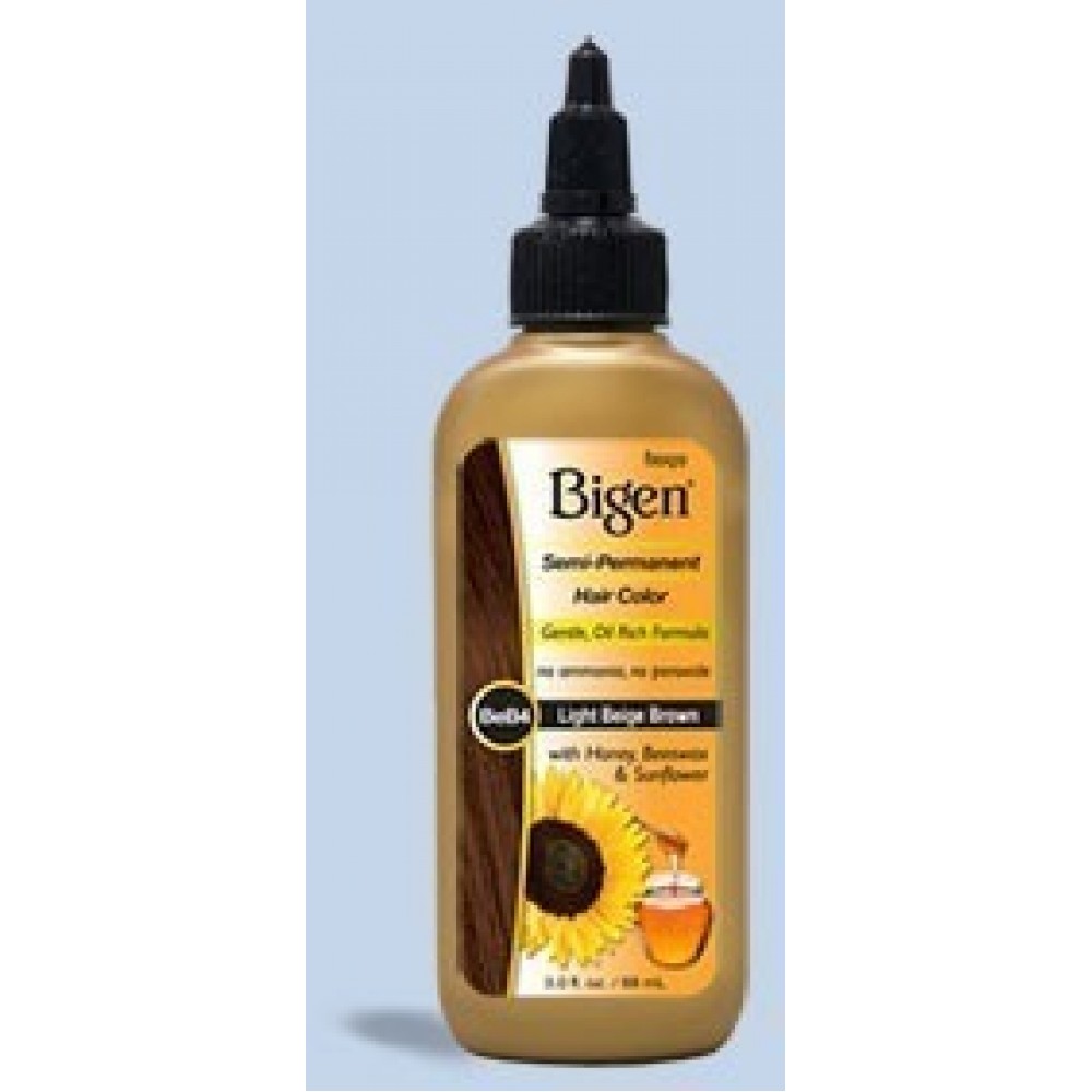 bigen semi permanent hair color #beb4 light beige brown