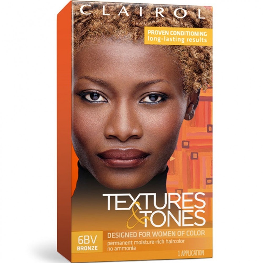 clairol textures & tones permanent moisture-rich hair color #6bv - bronze
