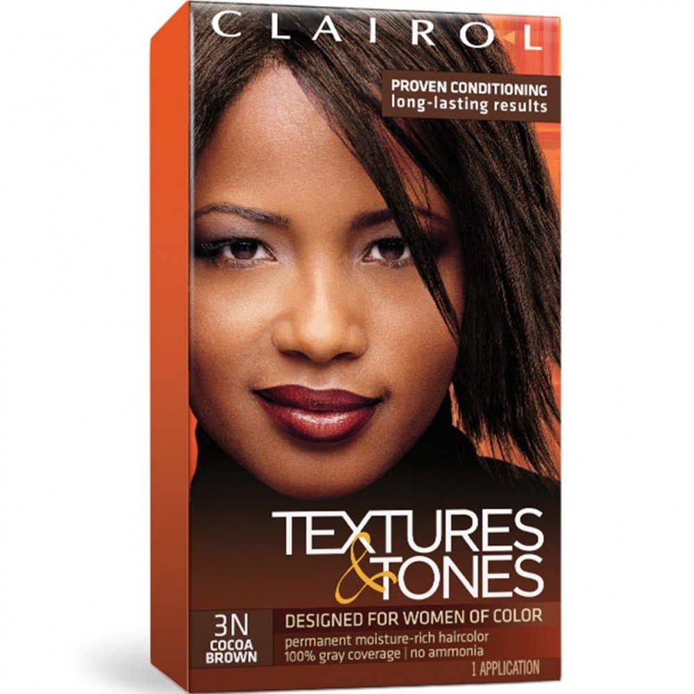 Clairol Textures & Tones Permanent Moisture-rich Hair Color #3n - Cocoa Brown