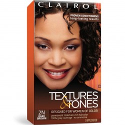 Clairol Textures & Tones Permanent Moisture-rich Hair Color #2n - Dark Brown Clairol Textures & Tones Permanent Moisture-rich Hair Color #2n - Dark Brown