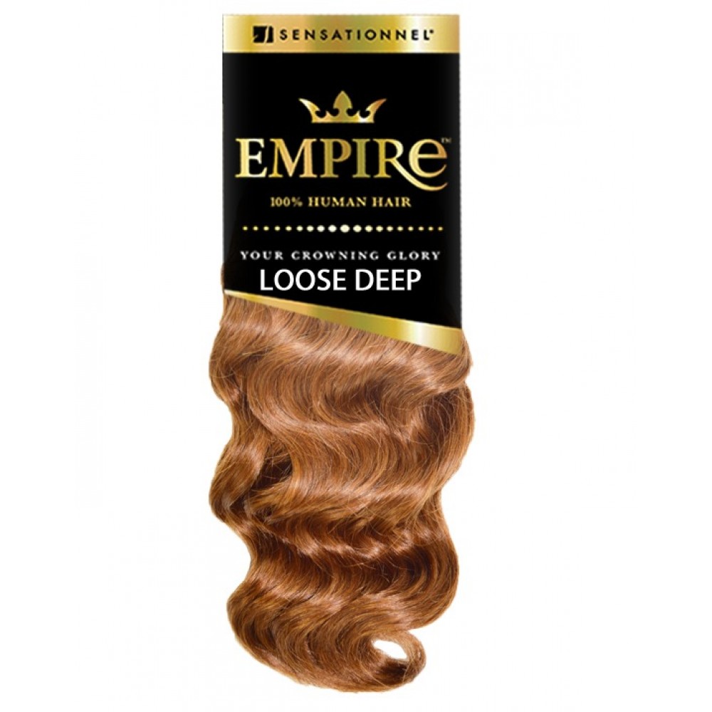 sensationnel empire loose deep 100% human hair weave 14