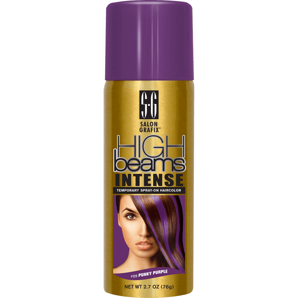 high beams intense temporary spray-on hair color - punky purple