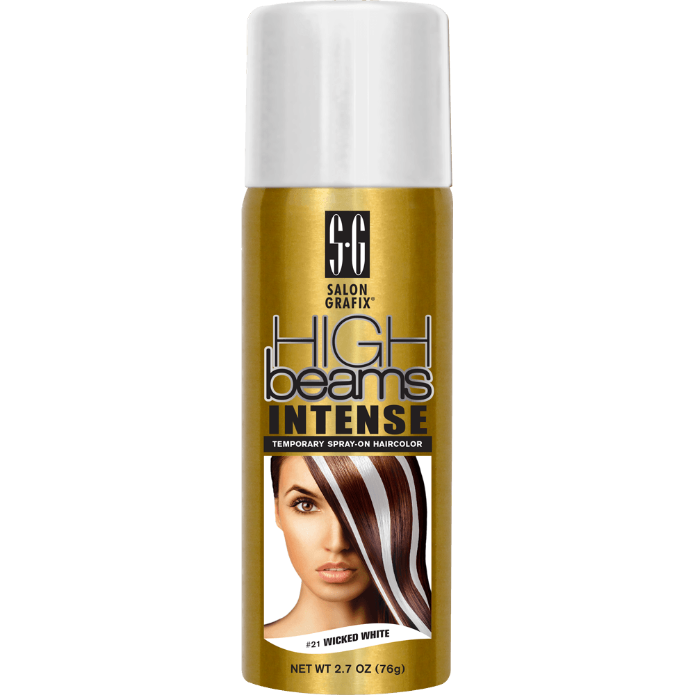 high beams intense temporary spray-on hair color - white