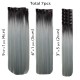 18" clip in - 7pcs synthetic hair extension -straight- black grey pastel(14) 18 clip in - 7pcs synthetic hair extension -straight- black grey pastel(14)