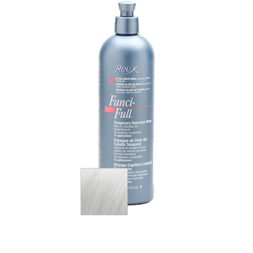 Roux Fanci-full Temporary Hair Color Rinse #49 Ultra White Minx Roux Fanci-full Temporary Hair Color Rinse #49 Ultra White Minx