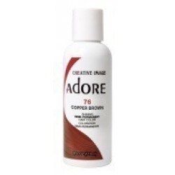 Adore Semi Permanent Hair Color 76 Copper Brown Adore Semi Permanent Hair Color 76 Copper Brown