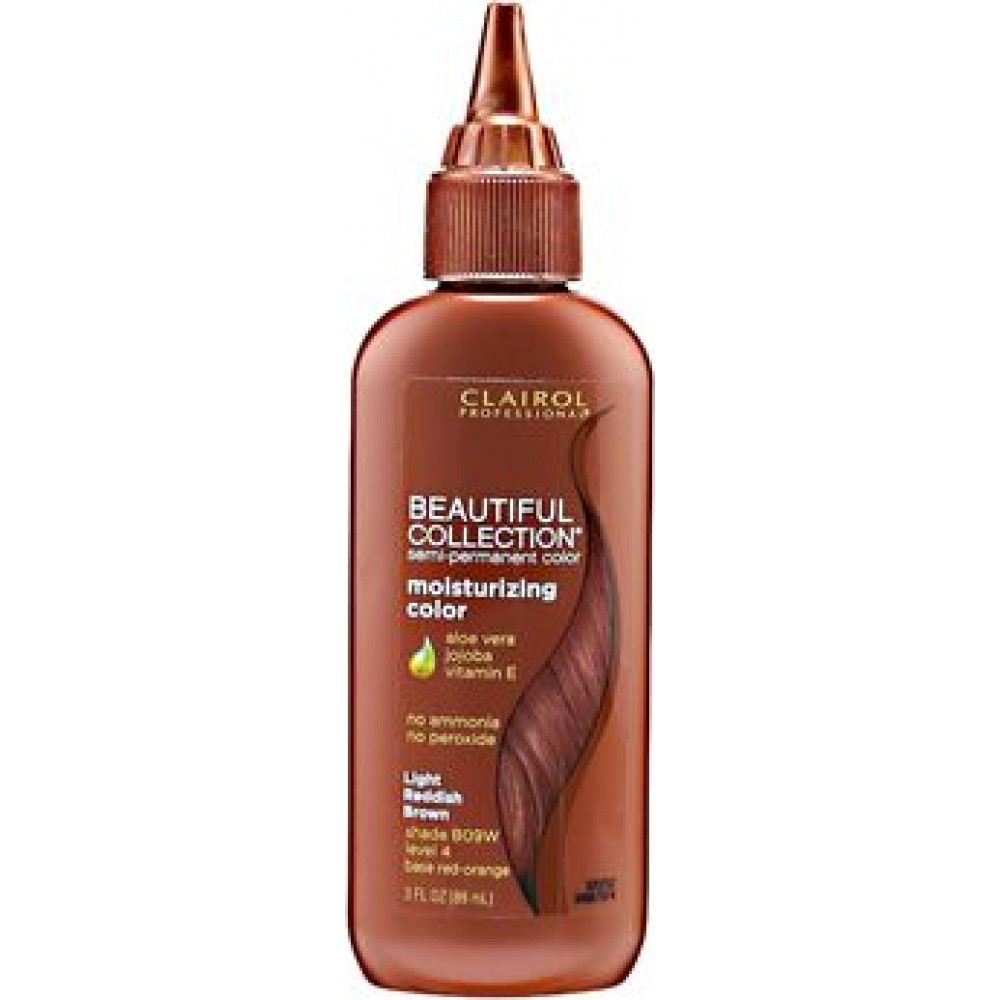 clairol beautiful collection moisturizing color semi-permanent hair color #09w light reddish brown