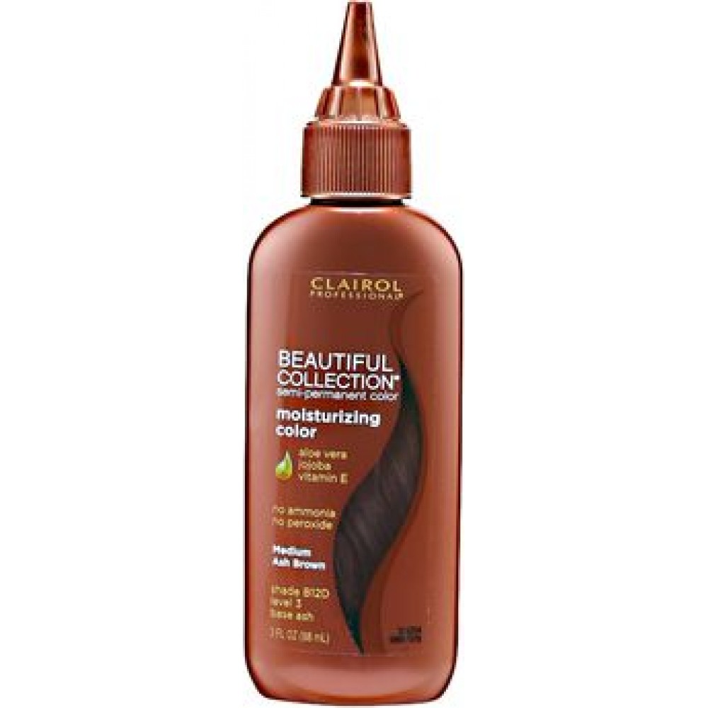clairol beautiful collection moisturizing color semi-permanent hair color #12d medium ash brown