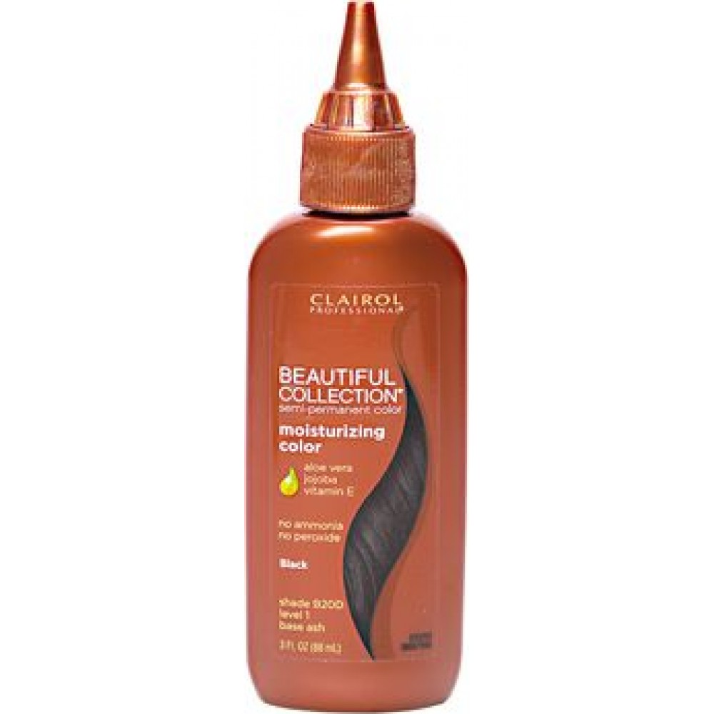 clairol beautiful collection moisturizing color semi-permanent hair color #20d black clairol beautiful collection moisturizing color semi-permanent hair color #20d black