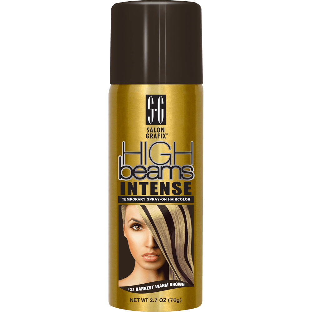 high beams intense temporary spray-on hair color - dark warm brown