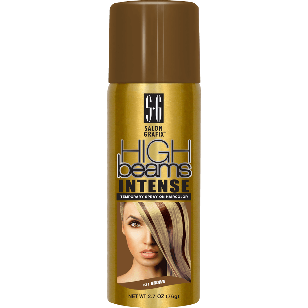 high beams intense temporary spray-on hair color - brown
