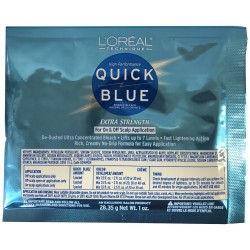 L'oreal Quick Blue Extra Strength Powder Bleach 1 Oz L'oreal Quick Blue Extra Strength Powder Bleach 1 Oz