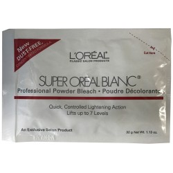 L'oreal Super Oreal Blance Hair Bleach Lightener Powder 1 Oz L'oreal Super Oreal Blance Hair Bleach Lightener Powder 1 Oz