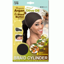 Qfitt Argan Olive Oil & Shea Butter Treated Braid Cylinder Qfitt Argan Olive Oil & Shea Butter Treated Braid Cylinder