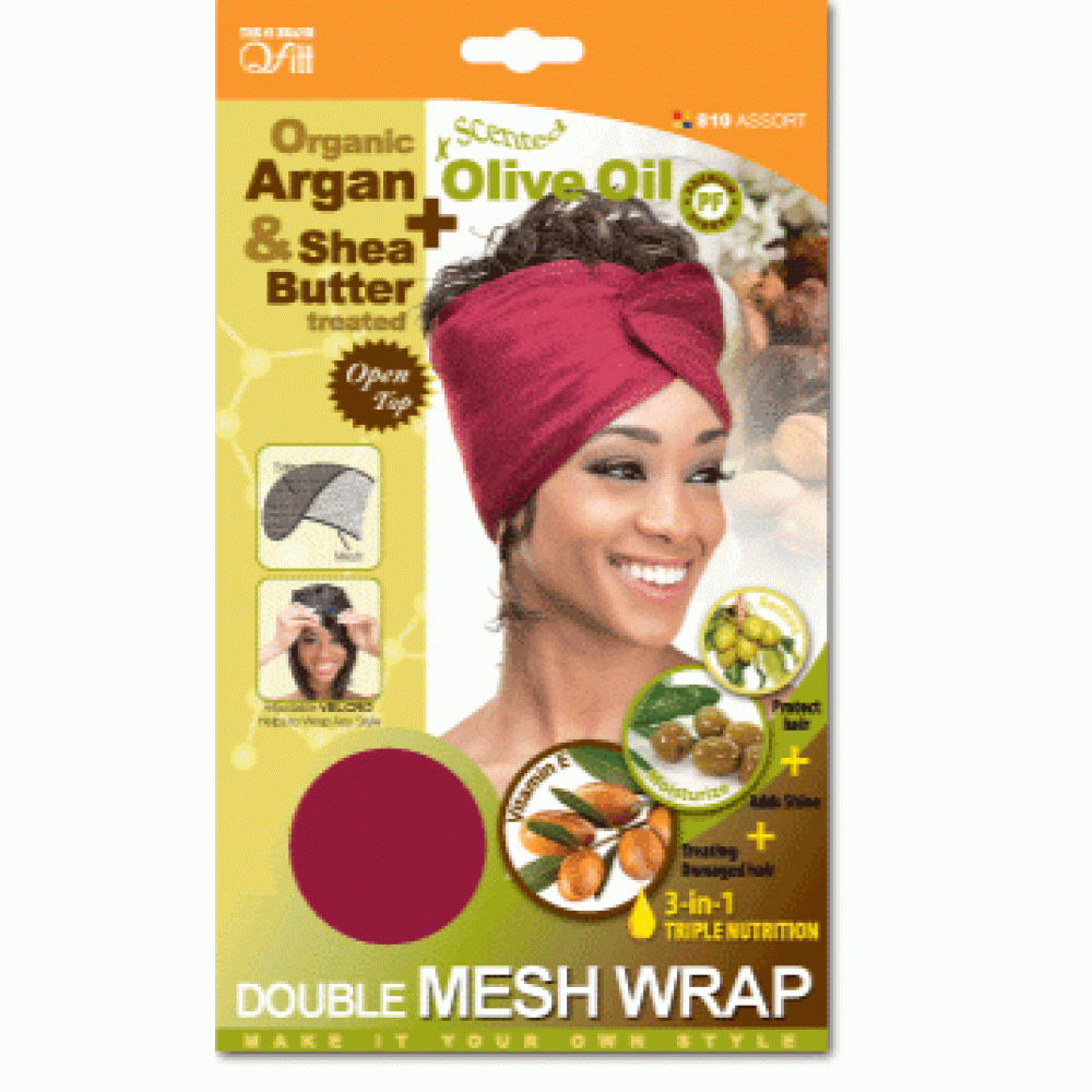Qfitt Argan Olive Oil & Shea Butter Treated Double Mash Wrap Qfitt Argan Olive Oil & Shea Butter Treated Double Mash Wrap