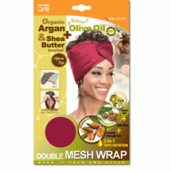 Qfitt Argan Olive Oil & Shea Butter Treated Double Mash Wrap Qfitt Argan Olive Oil & Shea Butter Treated Double Mash Wrap