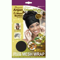 Qfitt Argan Olive Oil & Shea Butter Treated Double Foam Mash Wrap Qfitt Argan Olive Oil & Shea Butter Treated Double Foam Mash Wrap