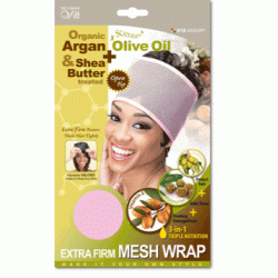 Qfitt Argan Olive Oil & Shea Butter Treated Extra Firm Mesh Wrap Qfitt Argan Olive Oil & Shea Butter Treated Extra Firm Mesh Wrap