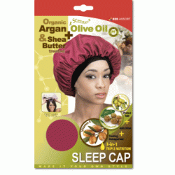 Qfitt Argan Olive Oil & Shea Butter Treated Sleep Cap Qfitt Argan Olive Oil & Shea Butter Treated Sleep Cap