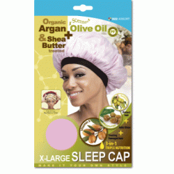 Qfitt Argan Olive Oil & Shea Butter Treated  X-large Sleep Cap