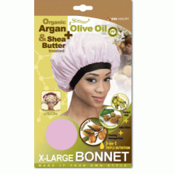 Qfitt Argan Olive Oil & Shea Butter Treated X-large Bonnet Qfitt Argan Olive Oil & Shea Butter Treated X-large Bonnet