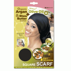 Qfitt Argan Olive Oil & Shea Butter Treated Square Scarf Qfitt Argan Olive Oil & Shea Butter Treated Square Scarf