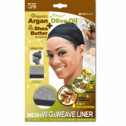 Qfitt Argan Olive Oil & Shea Butter Treated Mesh Wig & Weave Liner Qfitt Argan Olive Oil & Shea Butter Treated Mesh Wig & Weave Liner