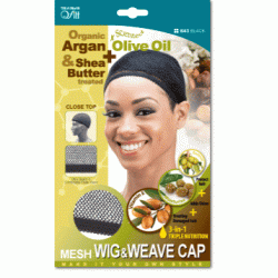 Qfitt Argan Olive Oil & Shea Butter Treated Mesh Wig & Weave Cap Qfitt Argan Olive Oil & Shea Butter Treated Mesh Wig & Weave Cap