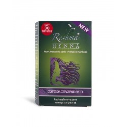 reshma henna semi-permanent hair color - natural midnight blue