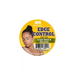 on natural edge control hair gel grape seed &shea butter