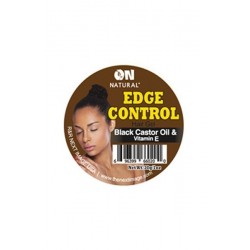 on natural edge control hair gel black castor oil & vitamim c