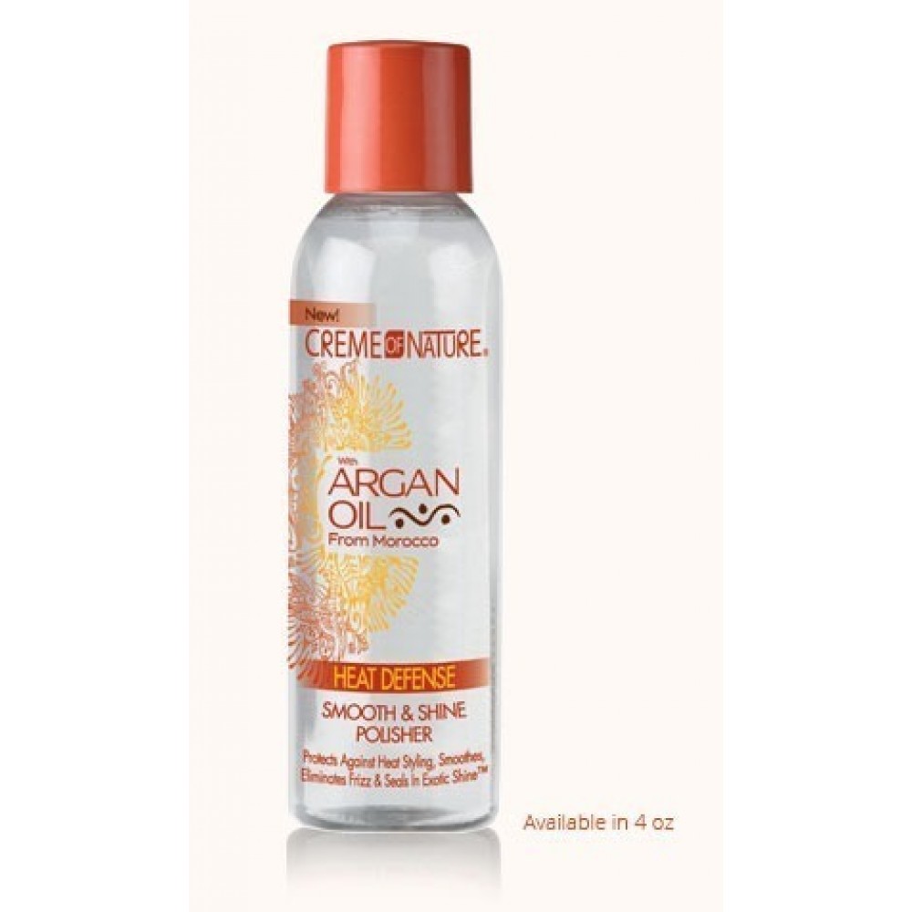 creme of nature argan oil heat defense smooth & shine polishier