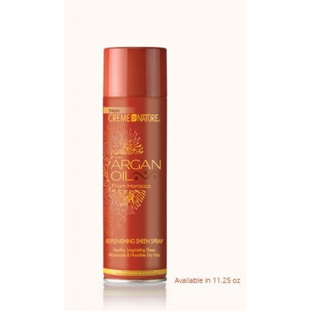 creme of nature argan oil replenishing sheen spray