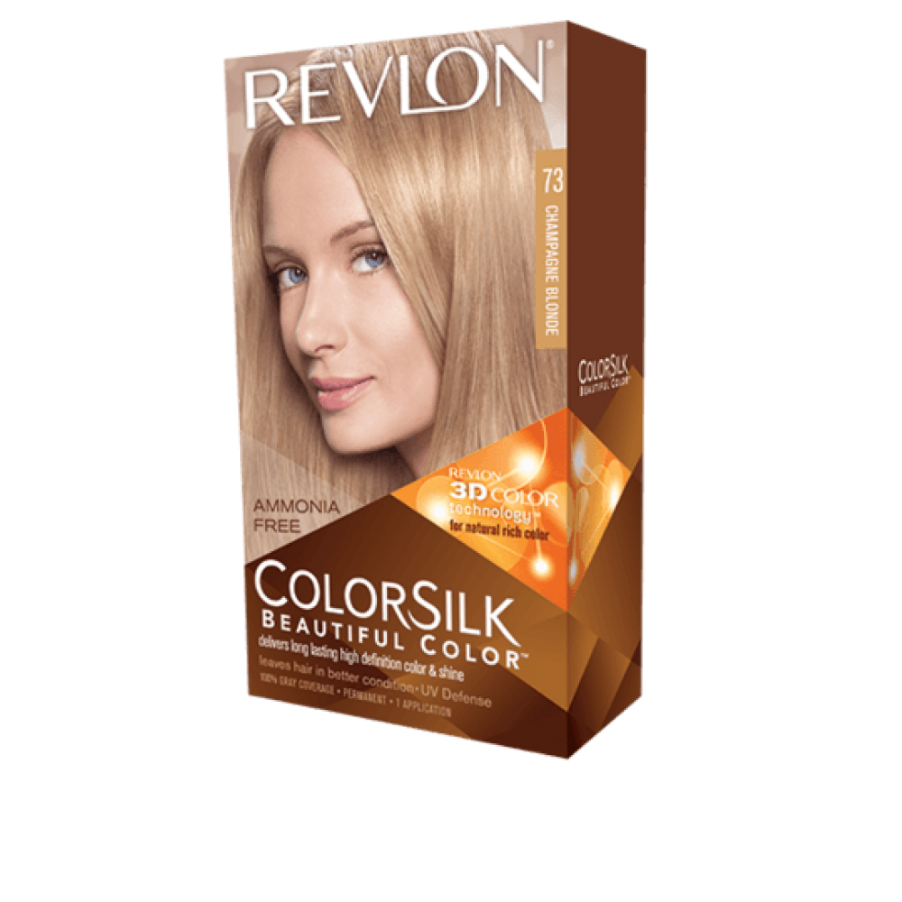 revlon colorsilk beautiful color permanent hair #73 champagne blonde