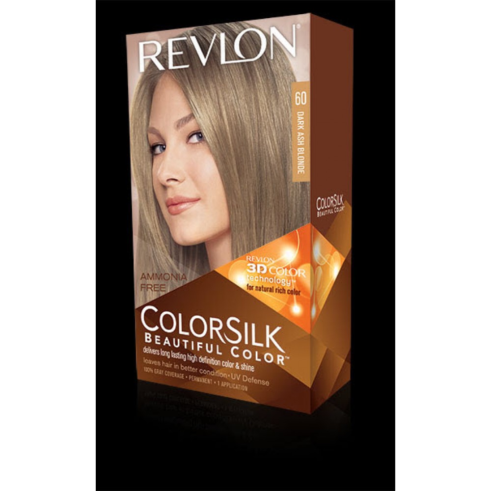 revlon colorsilk beautiful color permanent hair #60 dark ash blonde