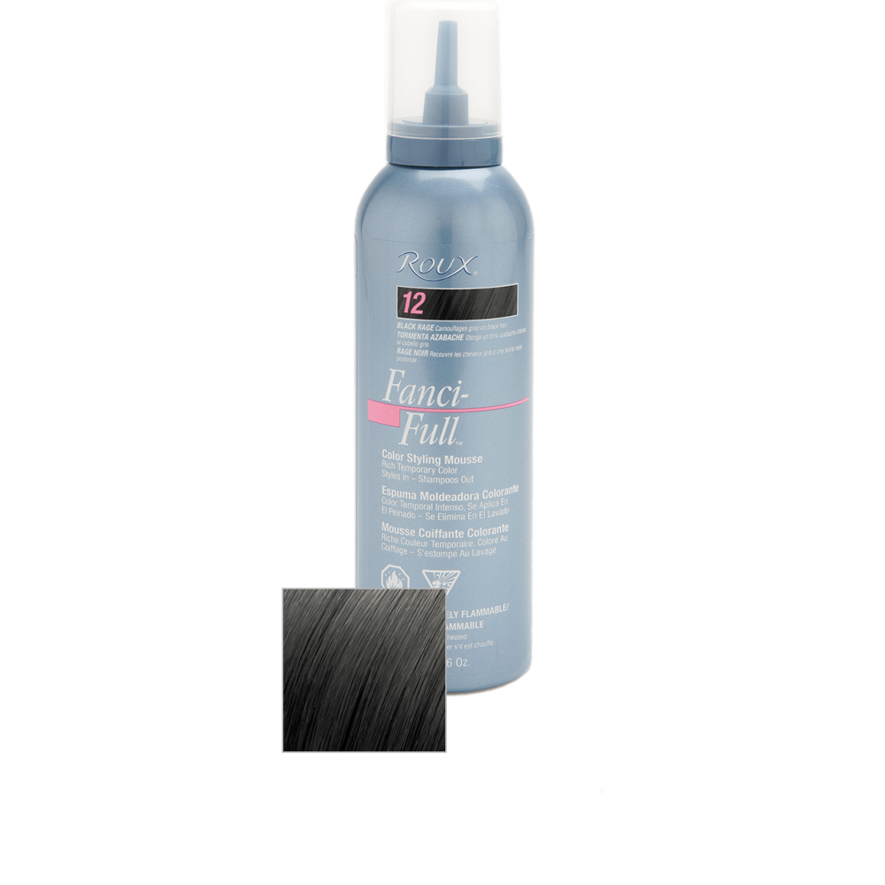 Roux Fanci-full Color Styling Mousse #12 Black Rage