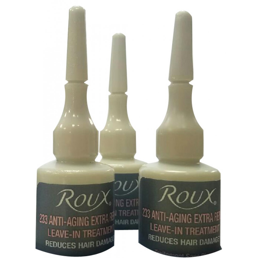 Roux 233 Anti-aging Extra Repair Leave-in Treatment Reduces Hair Damage 3app .5 Oz
