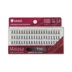 Sassi Maiasa Eyelashes Double Flare W/glue Short 10ply