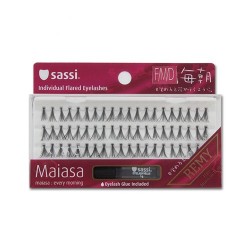 Sassi Maiasa Eyelashes Double Flare W/glue Medium 10ply