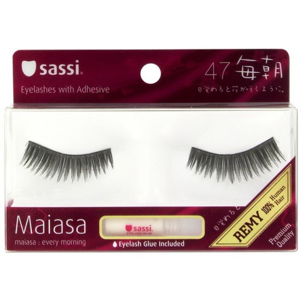 Sassi Maiasa 100% Remy Human Hair  Eyelashes With Glue #47