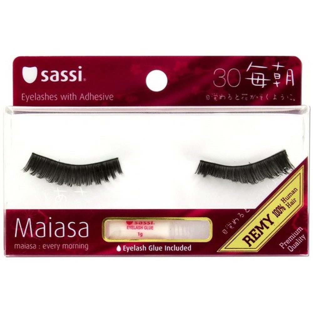 Sassi Maiasa 100% Remy Human Hair  Eyelashes With Glue #30