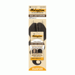 SENSATIONNEL MALAYSIAN 100% REMY HUMAN HAIR SILK LACE CLOSURE  BODY WAVE 12"