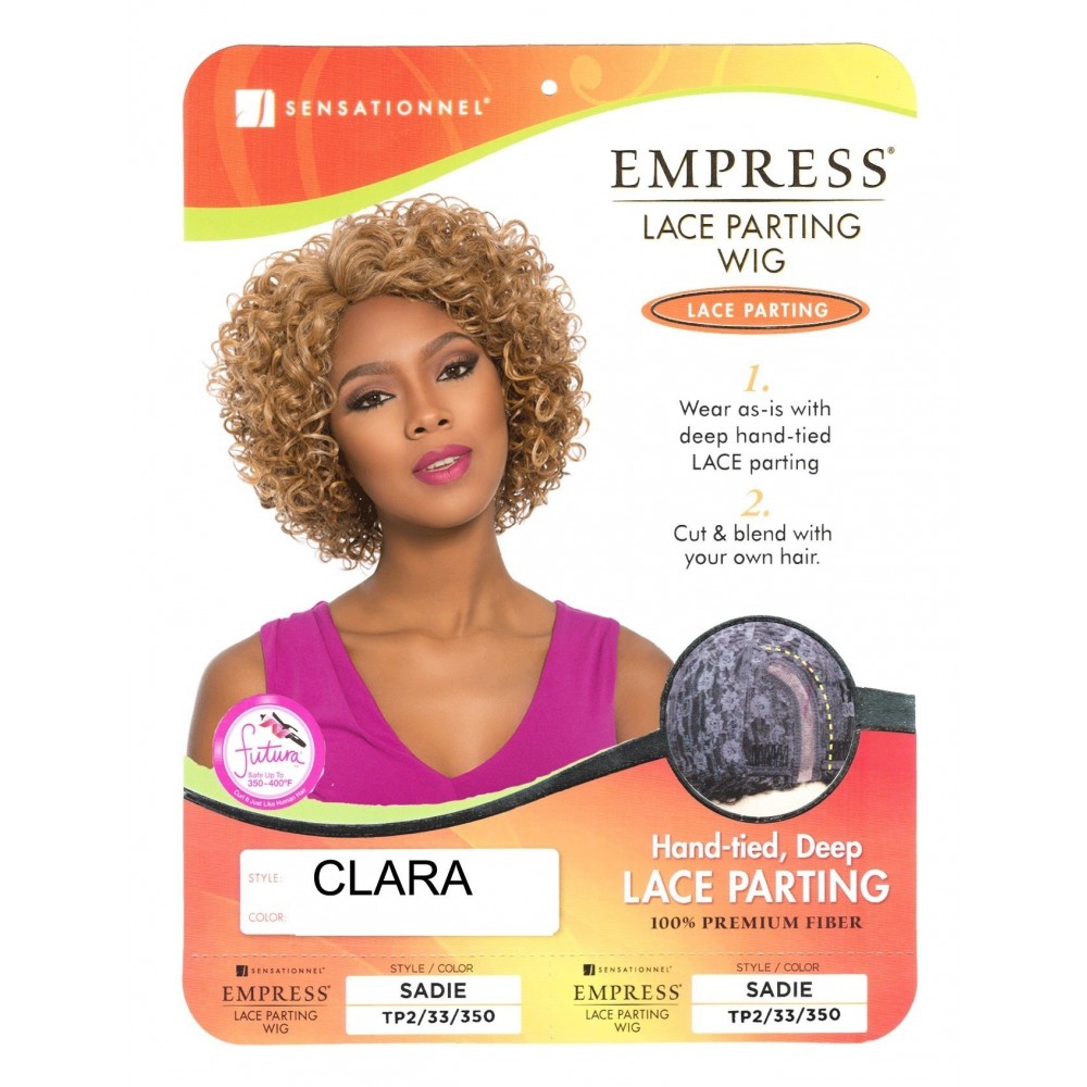 SENSATIONNEL EMPIRE SYNTHETIC LACE FRONT PARTING WIG HAND-TIED DEEP CLARA