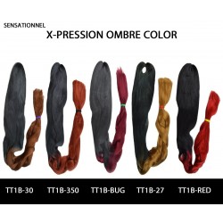 Sensationnel African Collection Synthetic 100% Kanekalon X-pression Braid Ombre Color
