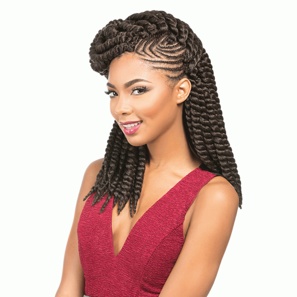 Sensationnel Synthetic Crochet Braid African Collcetion Rumba Twist Braid  Loop 12