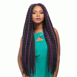 sensationnel synthetic crochet braids african collcetion multi senegal twisted box braid loop 24" sensationnel synthetic crochet braids african collcetion multi senegal twisted box braid loop 24"