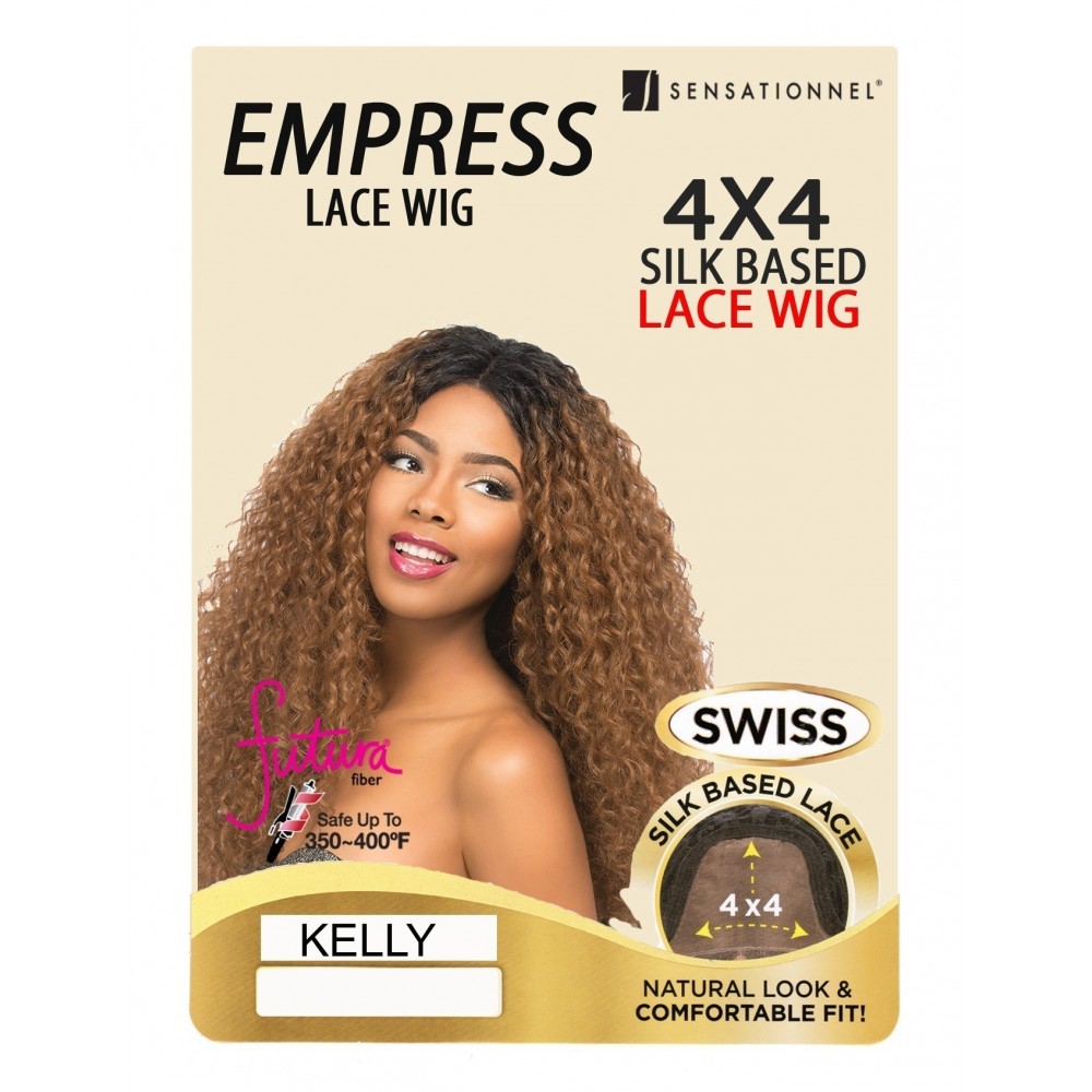 SENSATIONNEL EMPRESS SYNTHETIC SWISS SILK BASE 4X4 LACE FRONT WIG KELLY